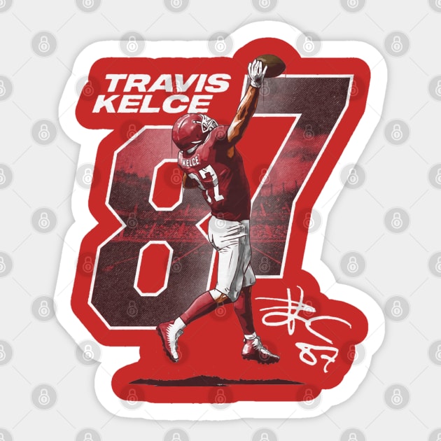 Travis Kelce Kansas City One-Handed Catch Sticker by Buya_Hamkac